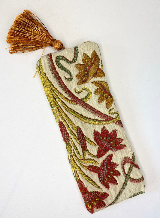 Copper Tassel - Handmade Fabric Bookmark