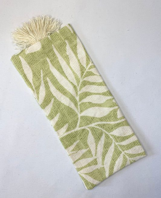 Light Green Jungle - Handmade Fabric Bookmark