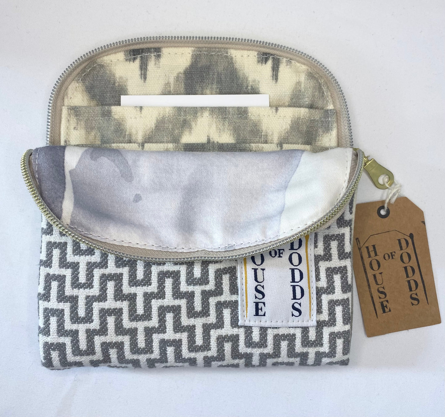 Geometric Grey Purse