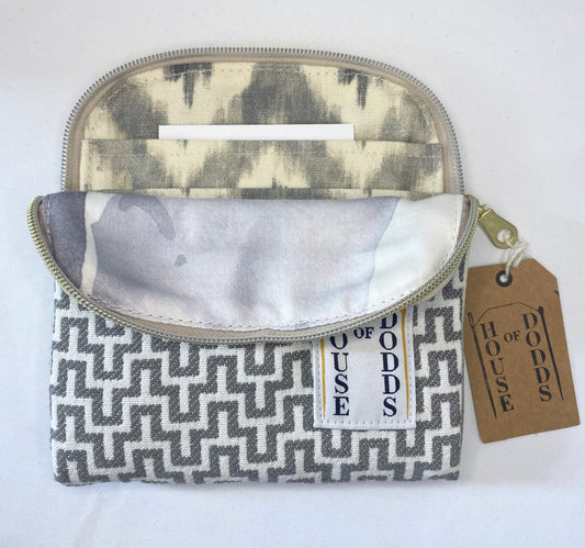 Geometric Grey Purse