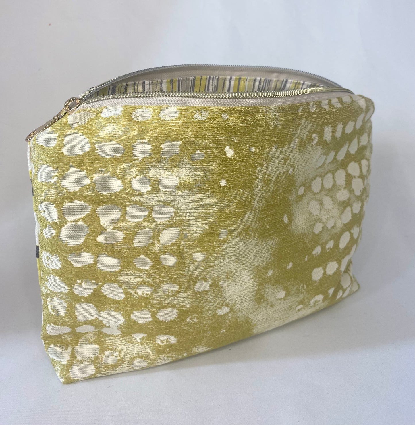 Purple and Yellow poppy Cosmetic bag