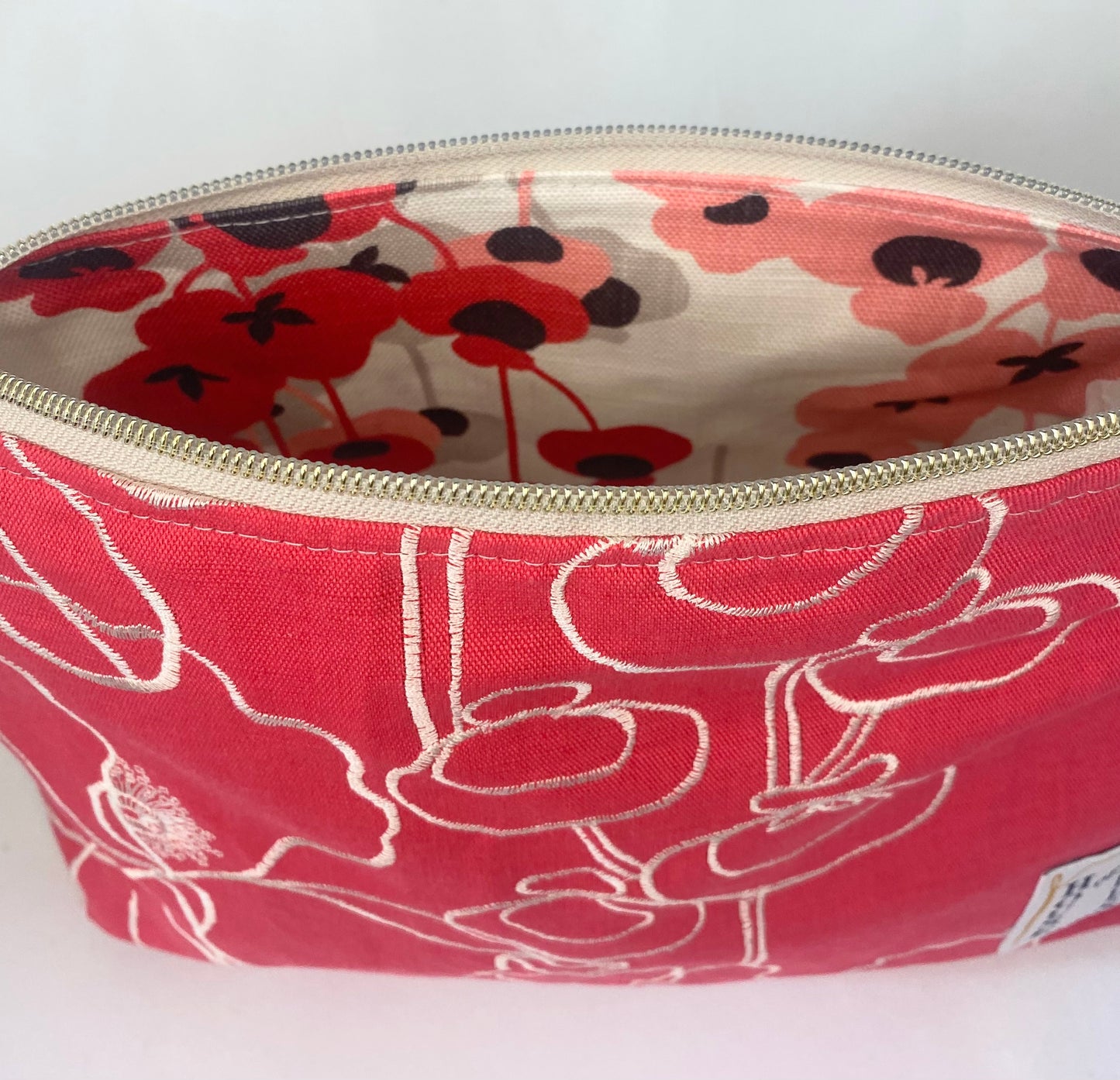 Red poppy Cosmetic bag