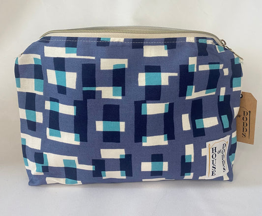 Purple Geometric abstract Cosmetic bag