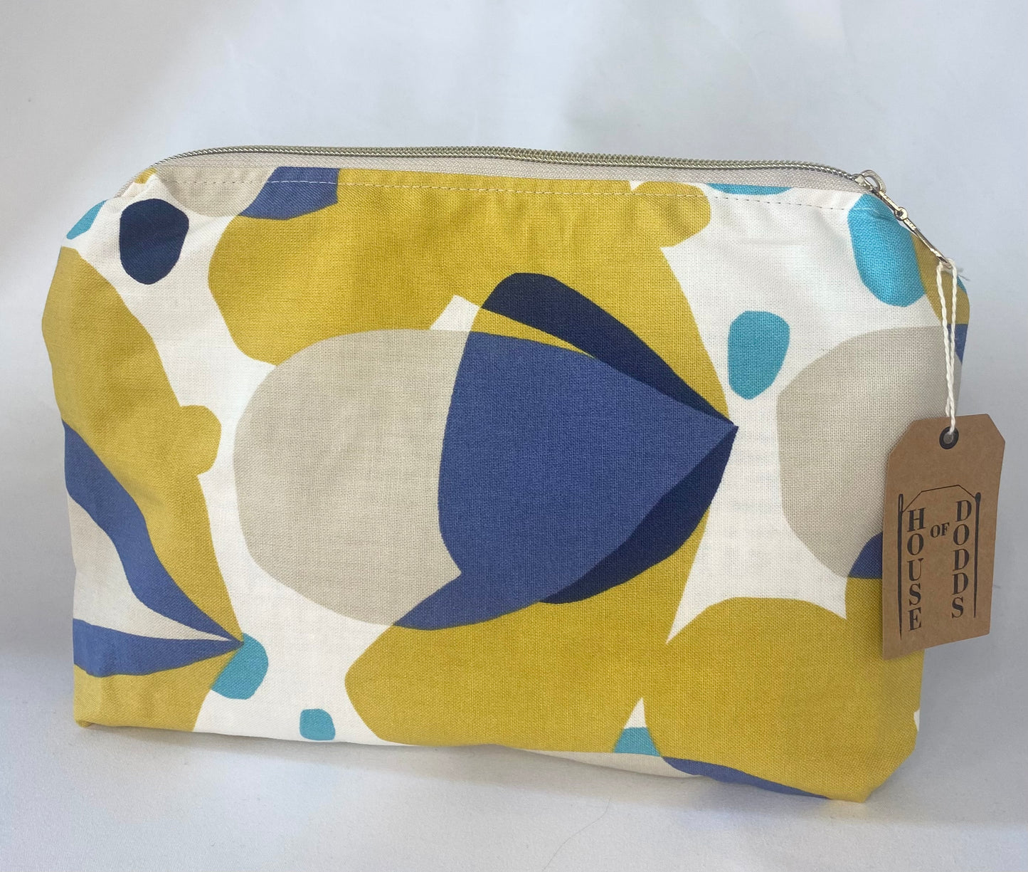 Purple Geometric abstract Cosmetic bag