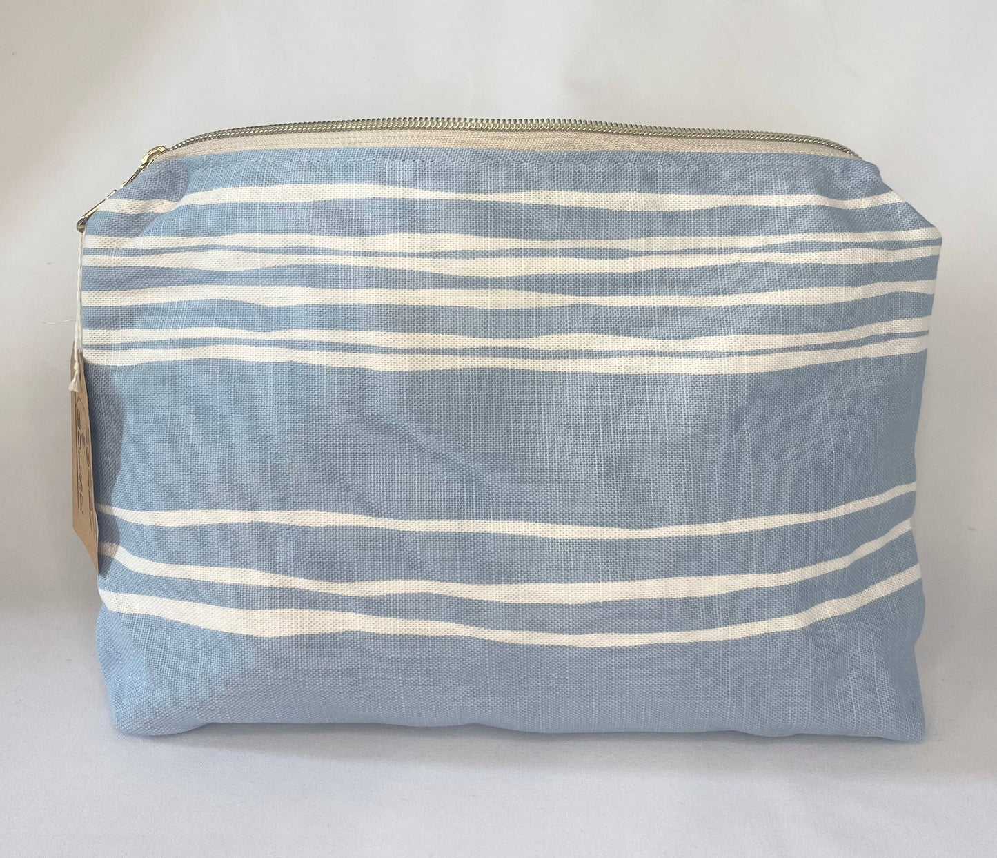 Abstract floral light blue Cosmetic bag