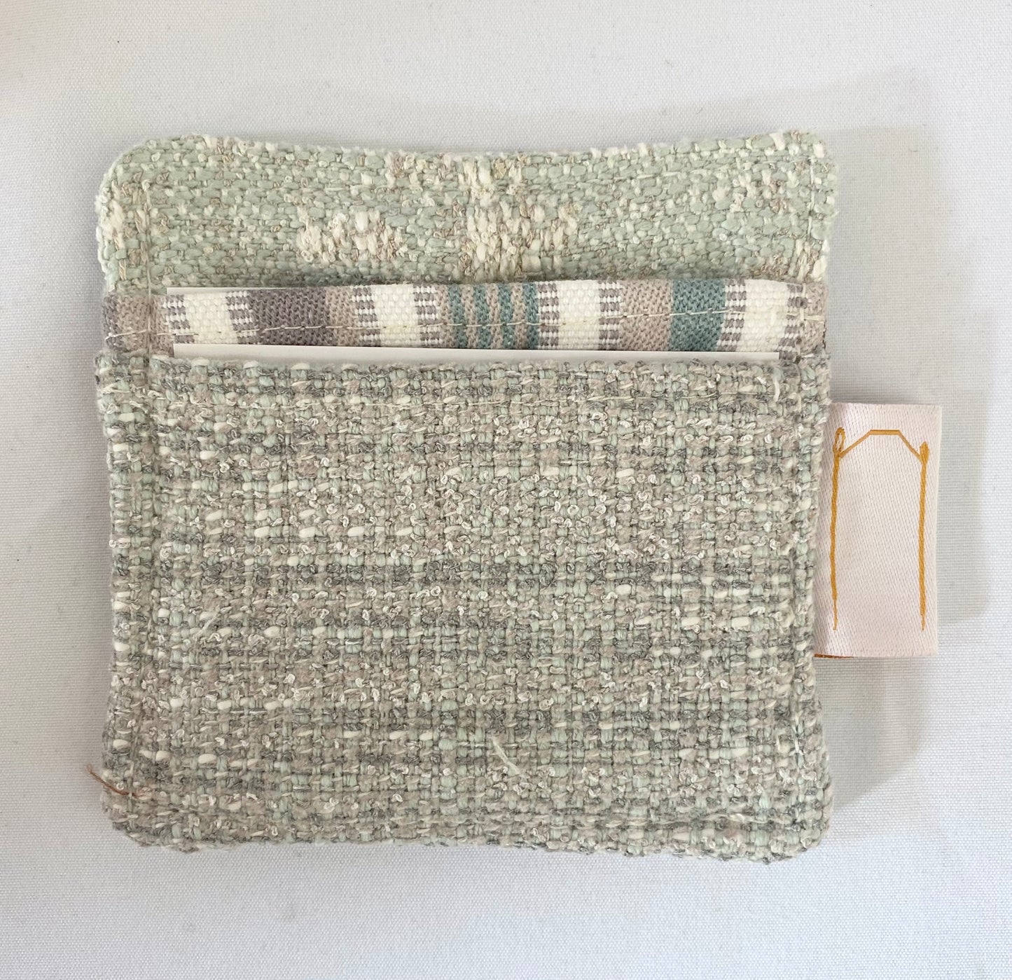 Grey and Mint Velvet - Card Holder