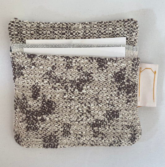 Grey Velvet - Card Holder