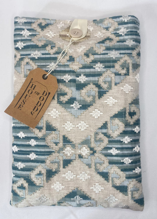 Silver Embroidered Book Bag