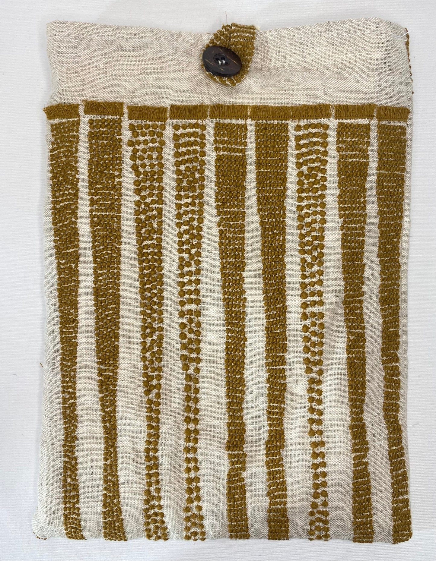 Brown Textured Book Bag