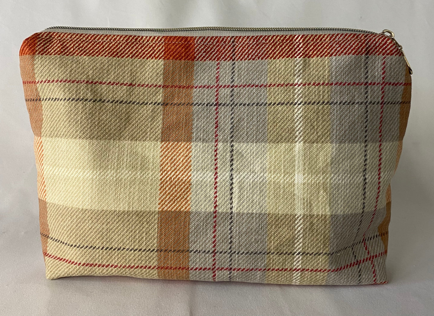 Autumnal Embroidery Cosmetic bag with water resistant lining