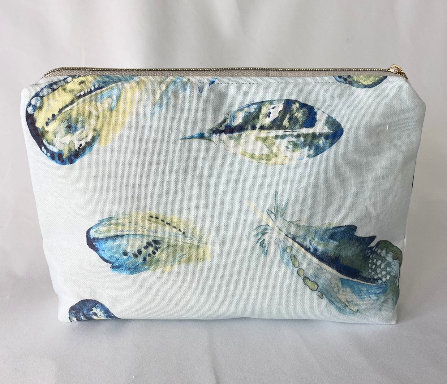 Blue Heron Cosmetic bag with water resistant lining