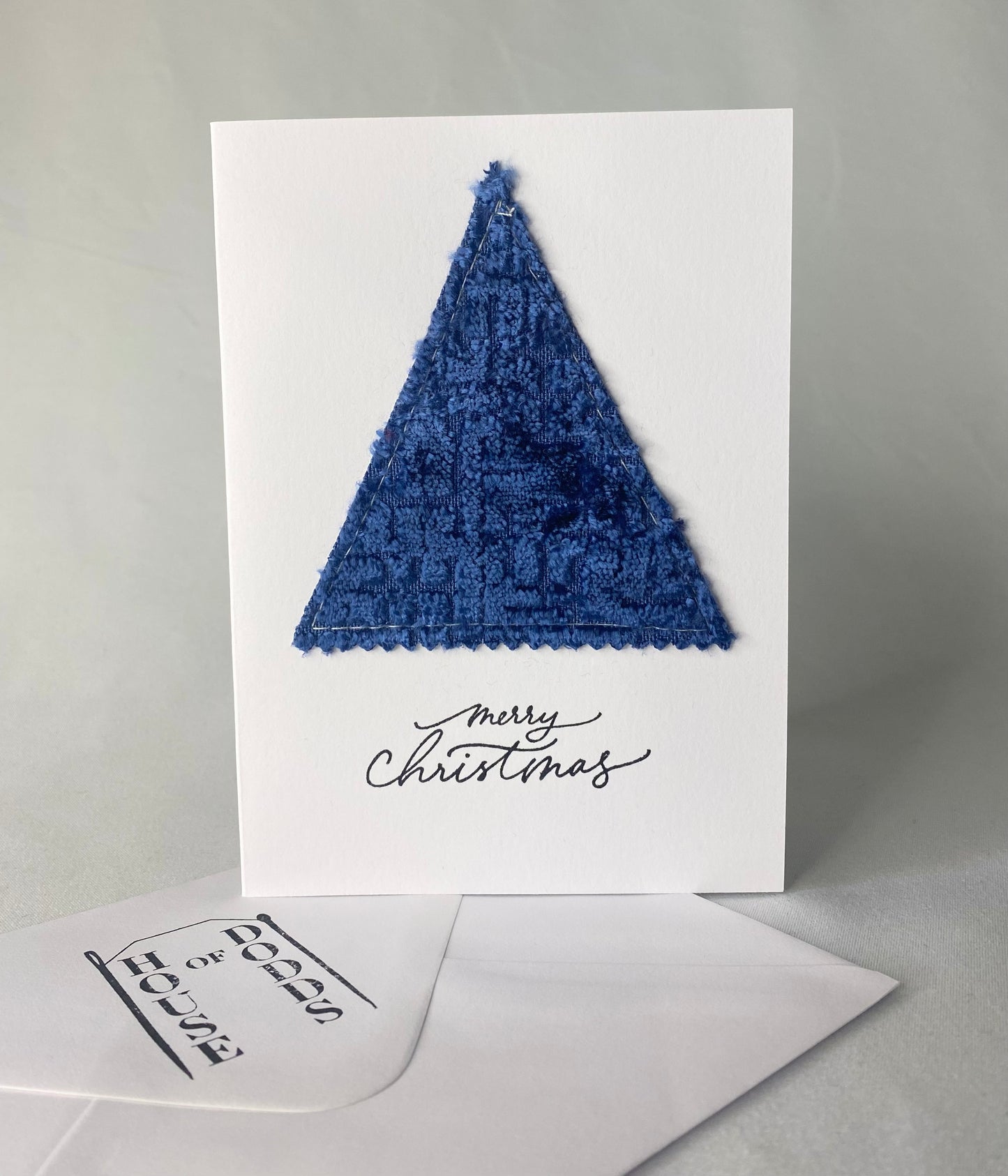 Blue Velvet Christmas Tree Card!