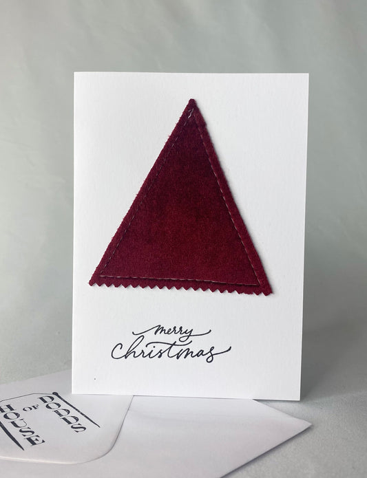 Red Velvet Christmas Tree Card!