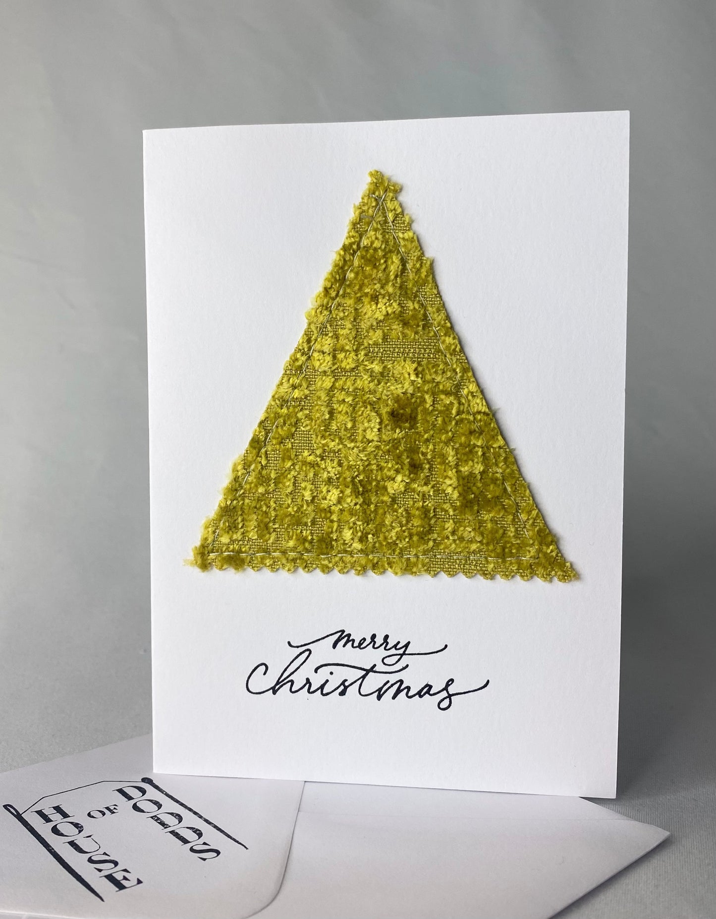 Green Velvet Christmas Tree Card!