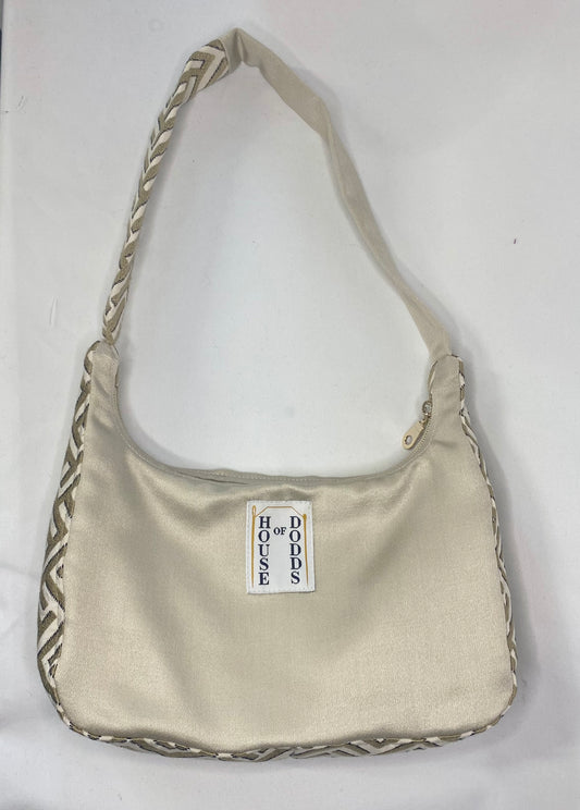 Gold Geometric with silk Hand Bag