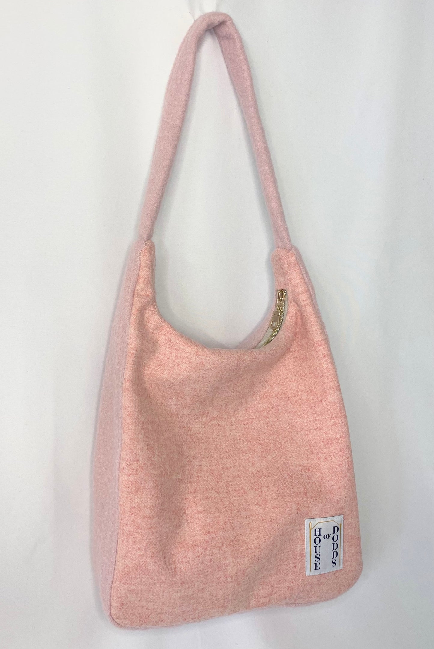 Pink Woollen Large Hand Bag