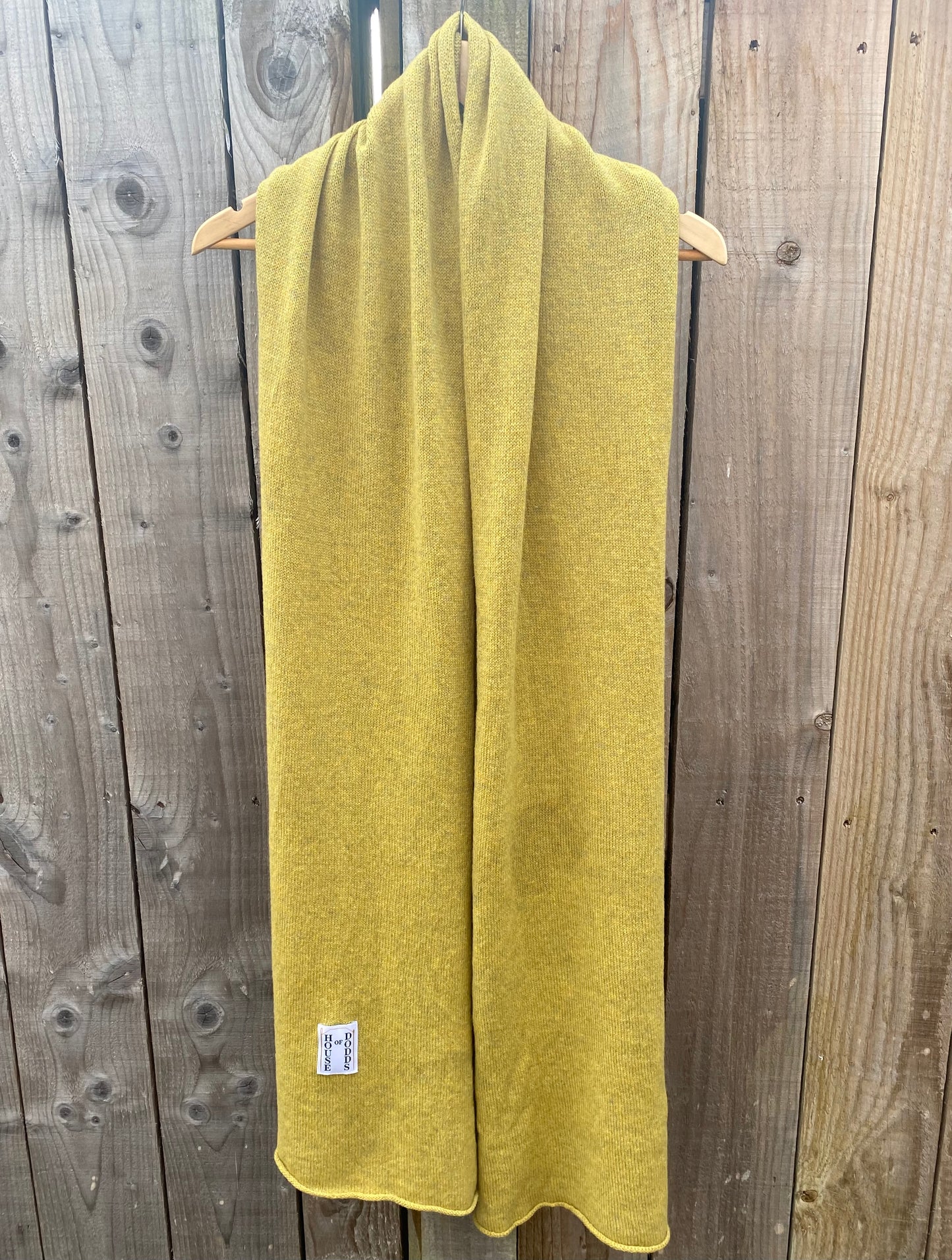 Green Block Scarf 100% Lambswool