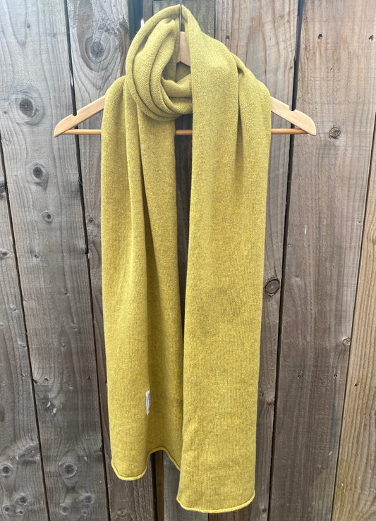 Green Block Scarf 100% Lambswool