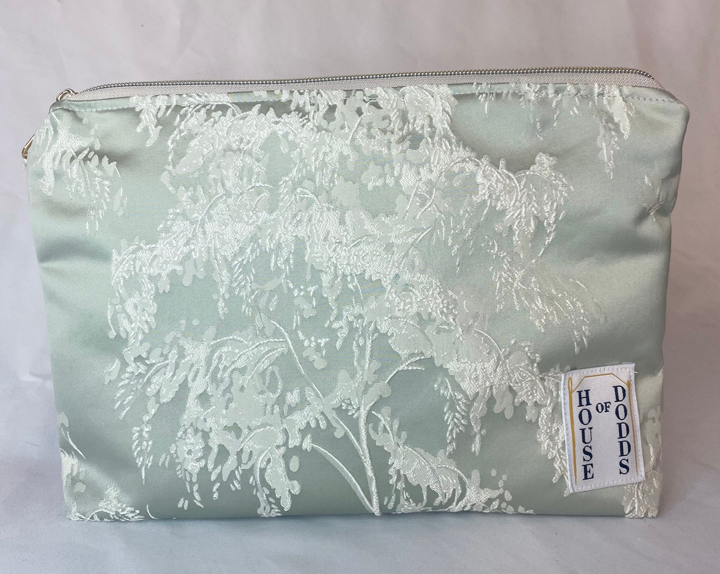 Sage Cosmetic bag with water resistant lining