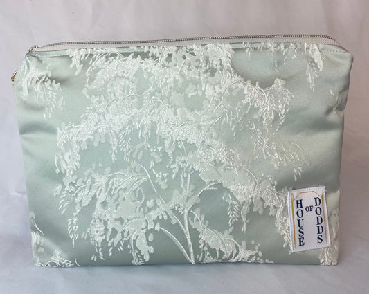 Sage Cosmetic bag with water resistant lining