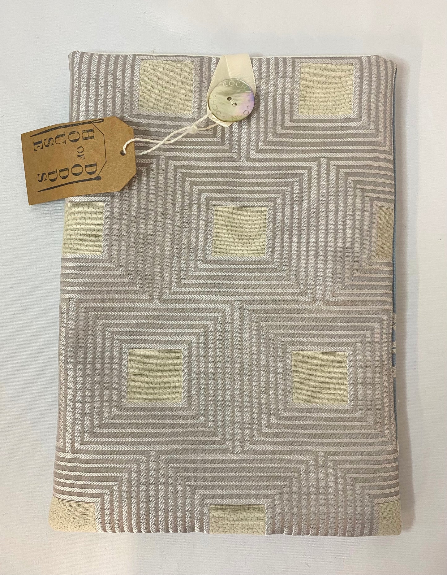 Silver detail button Book Bag