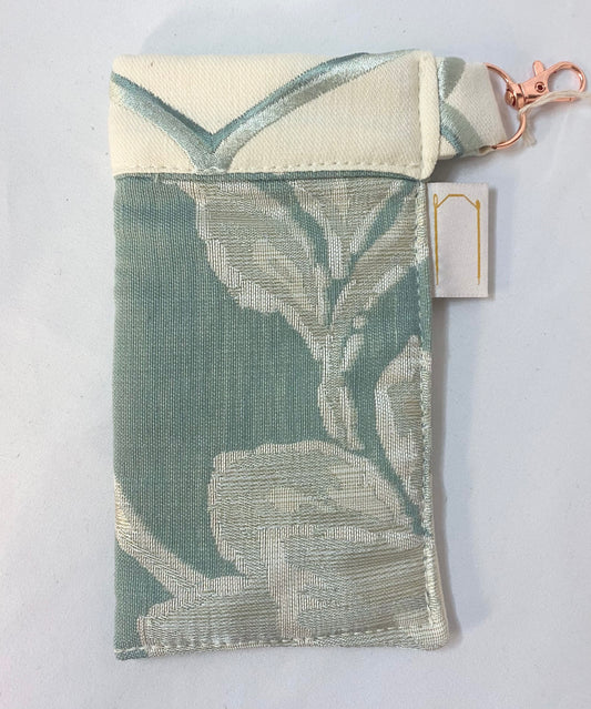 Green Flower Glasses Case