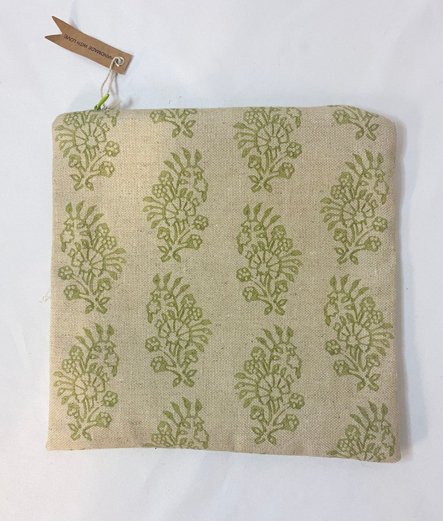 Green Cotton Travel Pouch
