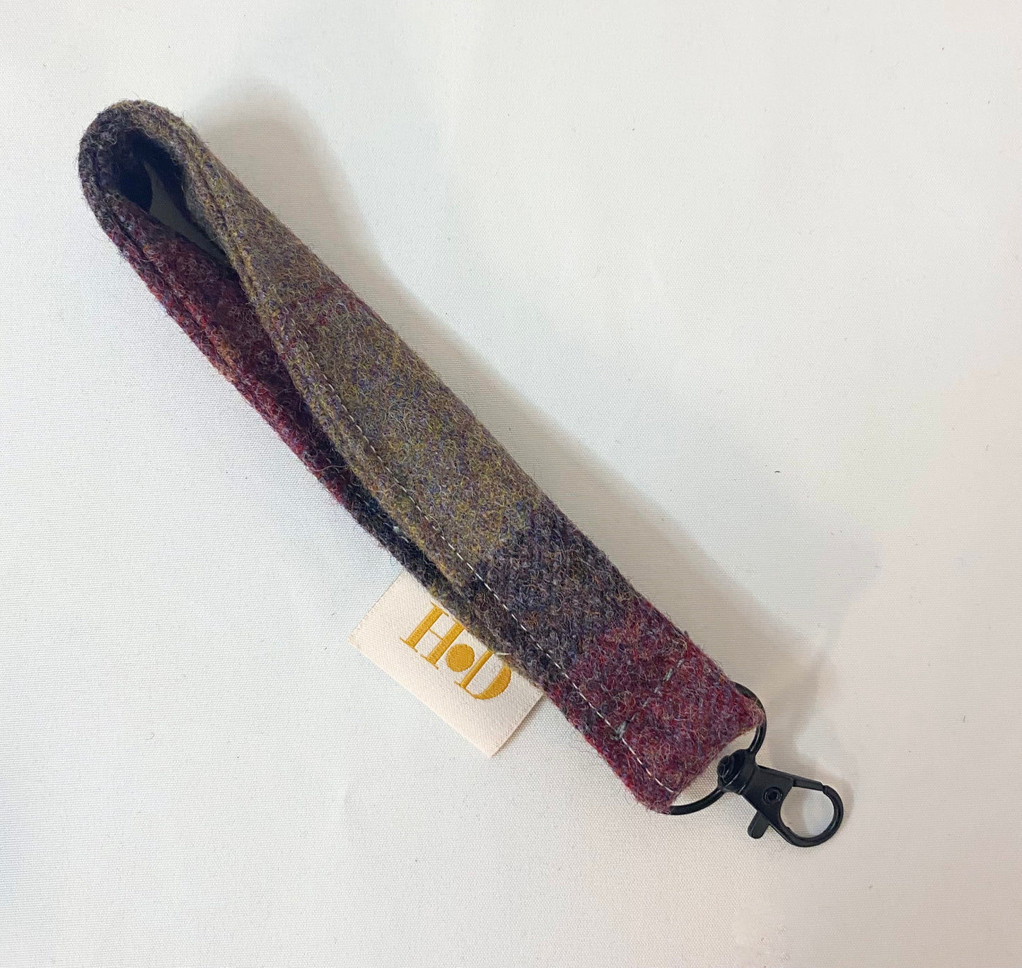 Purple Tartan with Black Clasp -Key Holder