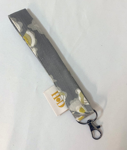 Grey and Yellow with Silver Clasp -Key Holder