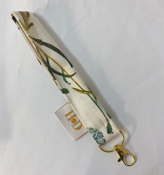 Green leaf with Gold Clasp -Key Holder