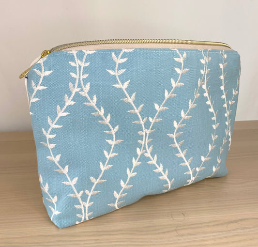 Fiorella Ivy Pattern Cosmetic Bag