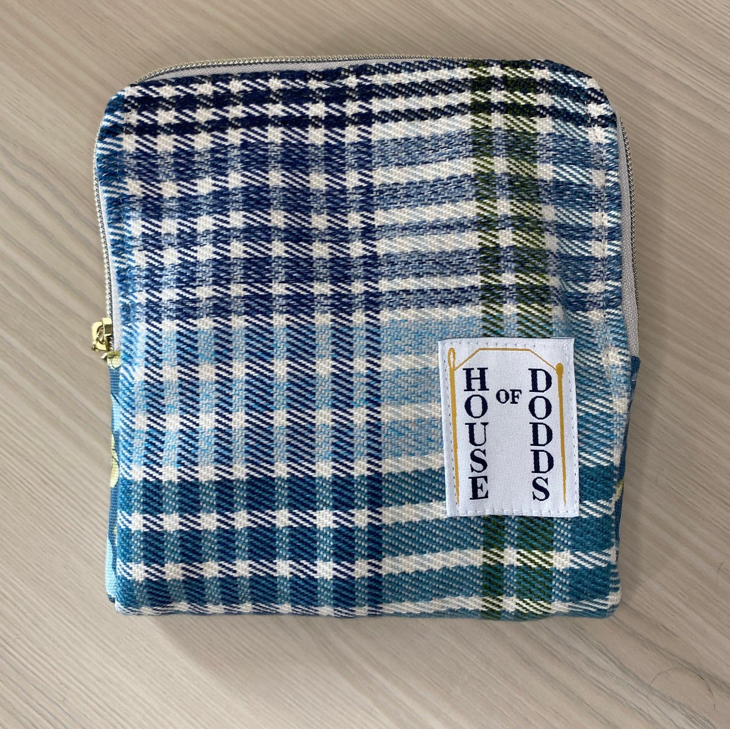 Blue Plaid Check Purse – Sustainable & Unique