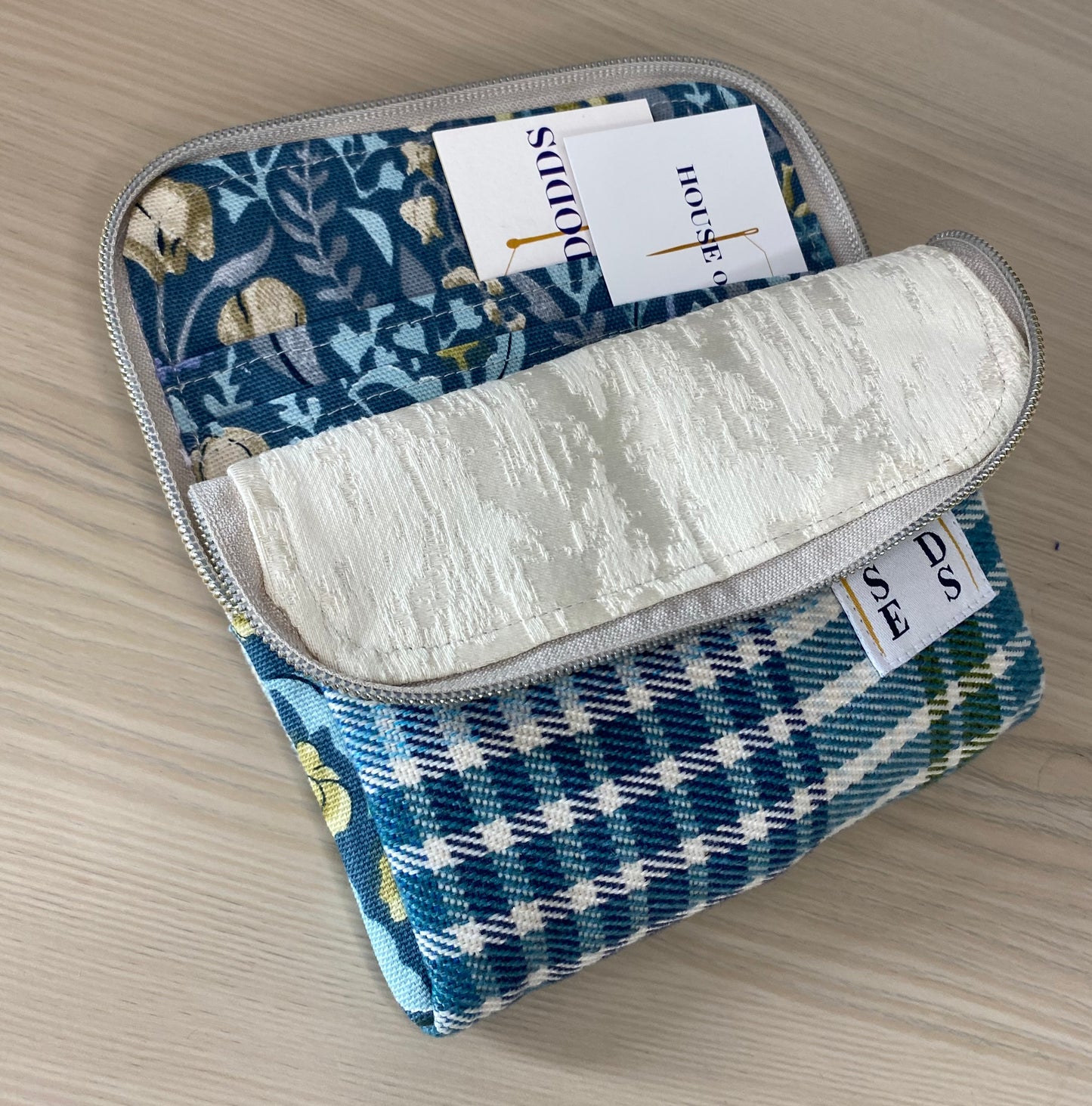 Blue Plaid Check Purse – Sustainable & Unique